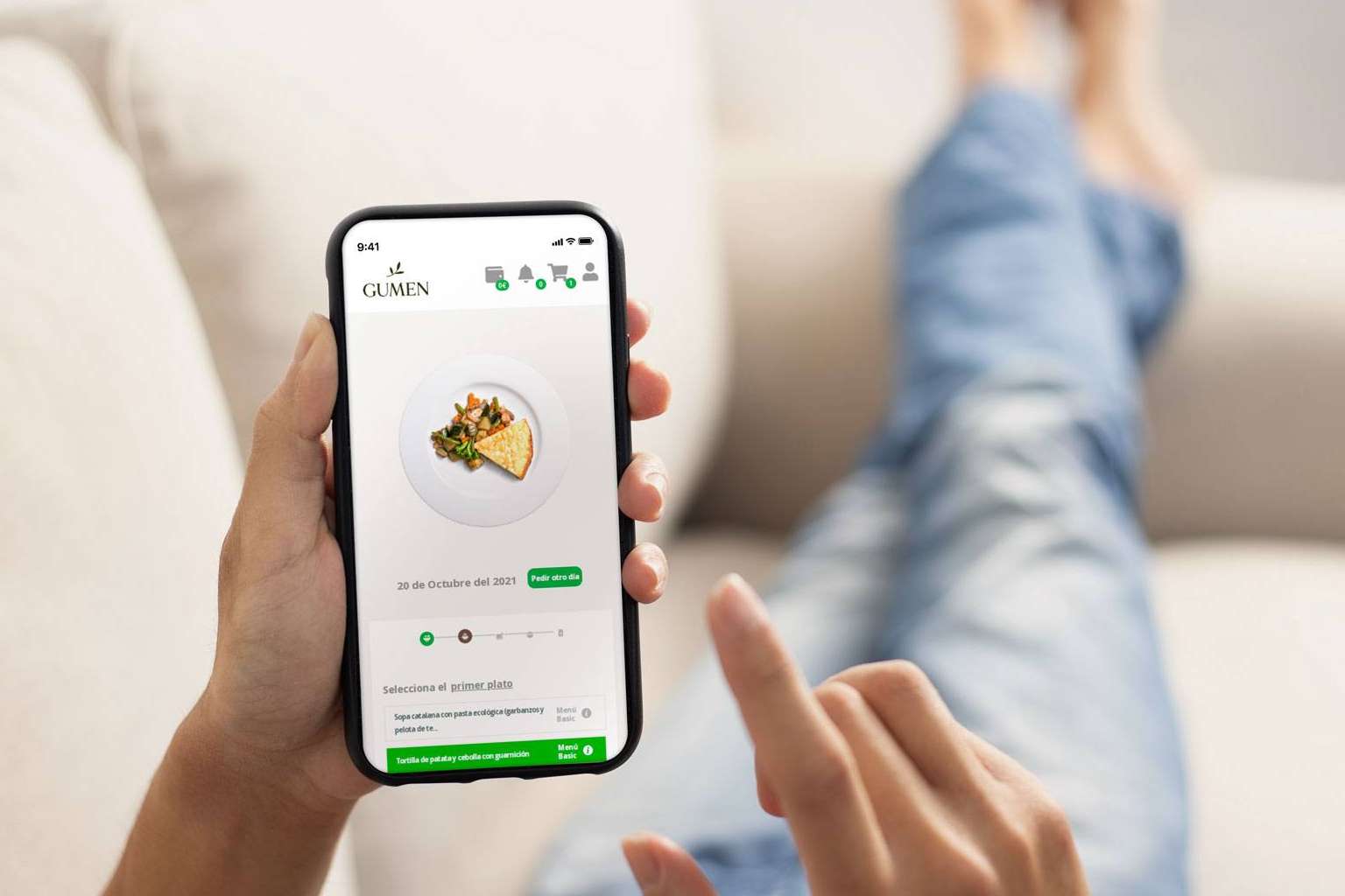 La comida saludable a domicilio de Gumen para ahorrar dinero y tiempo