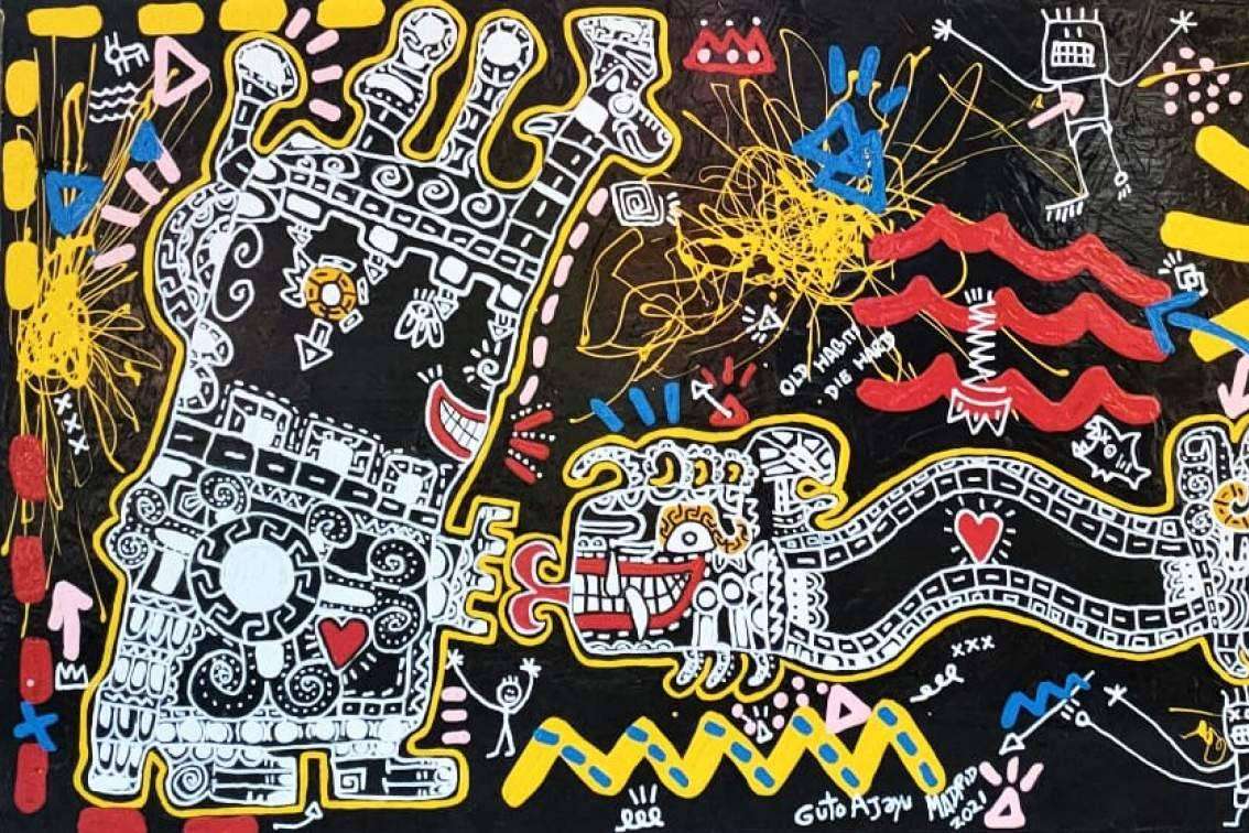 Guto Ajayu, el artista que combina el arte tradicional con el arte actual