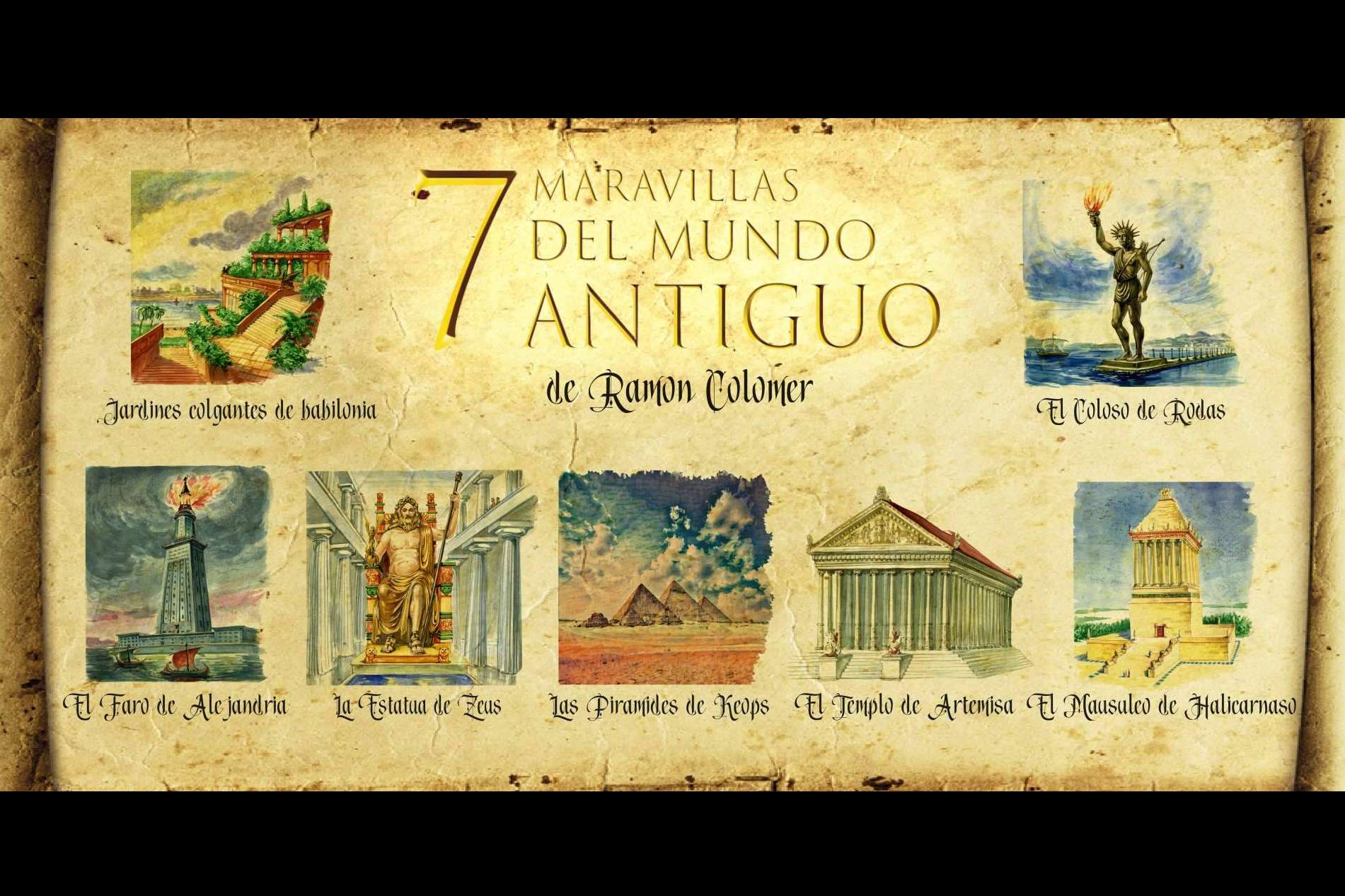 El nuevo proyecto del artista de macro dioramas Ramón Colomer, las 7 Maravillas del Mundo Antiguo