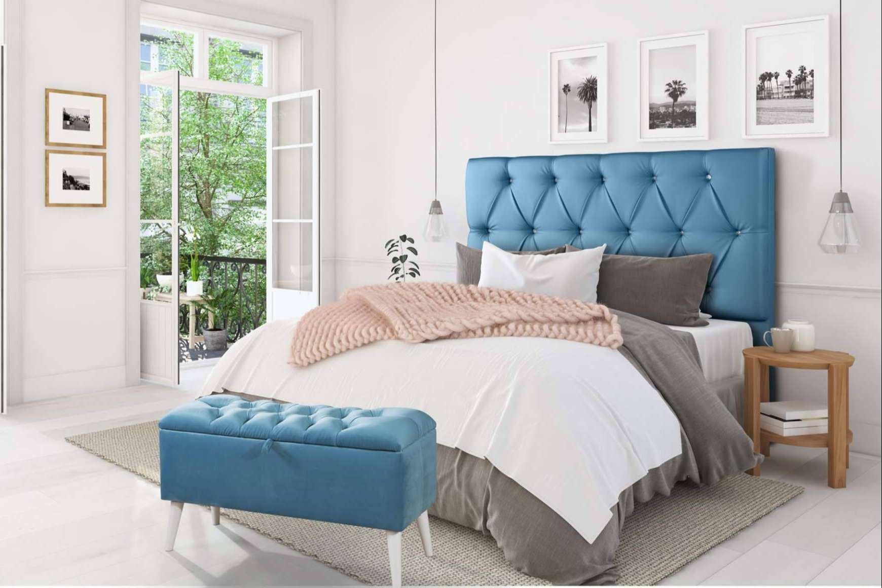 ¿Cómo son los cabeceros de cama tapizados de Calidad & Descanso?