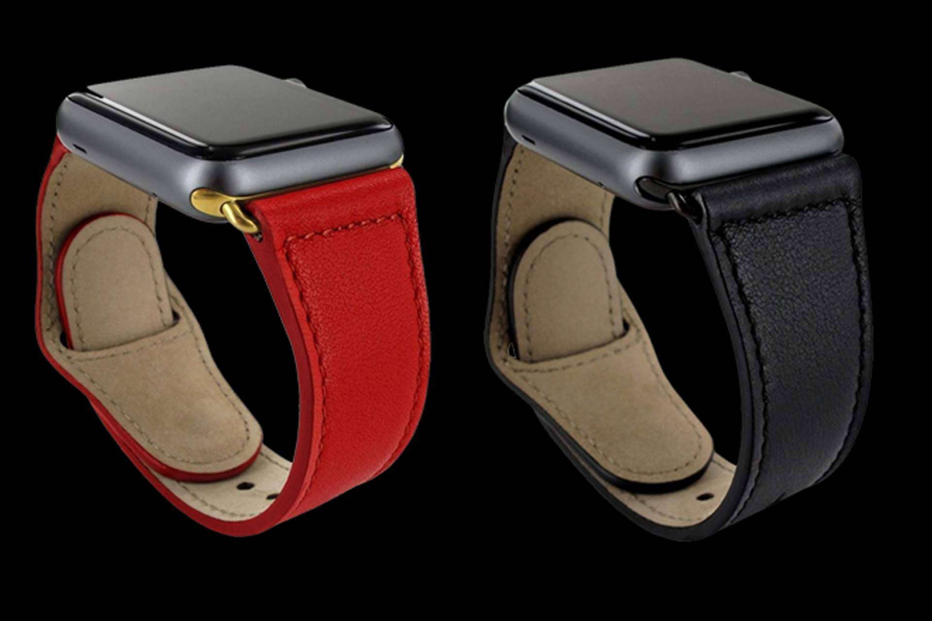 Correa en piel de extremada calidad para los Apple Watch, con Piel Frama