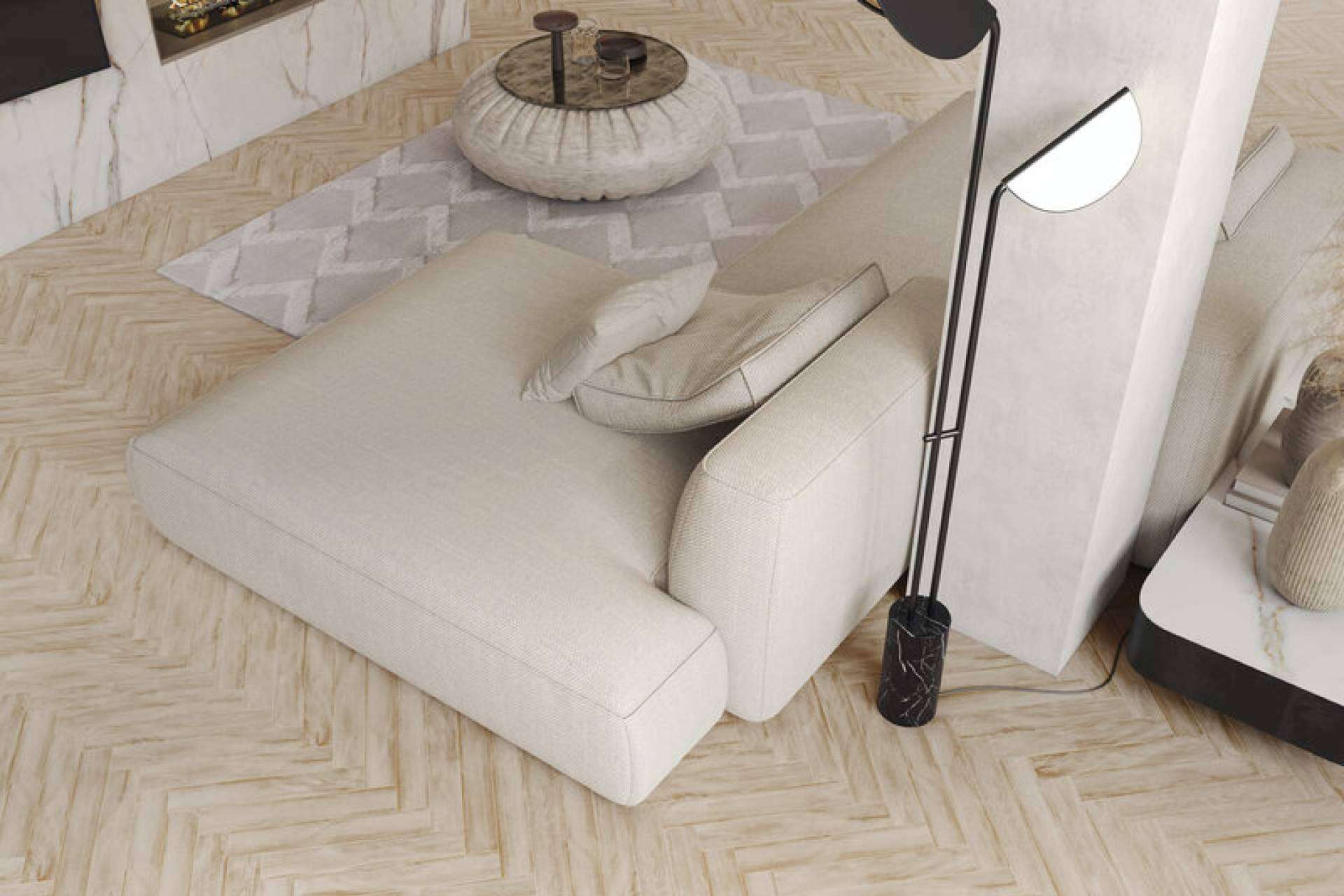 Varios modelos de suelo porcelánico de imitación de madera, en Interazulejo