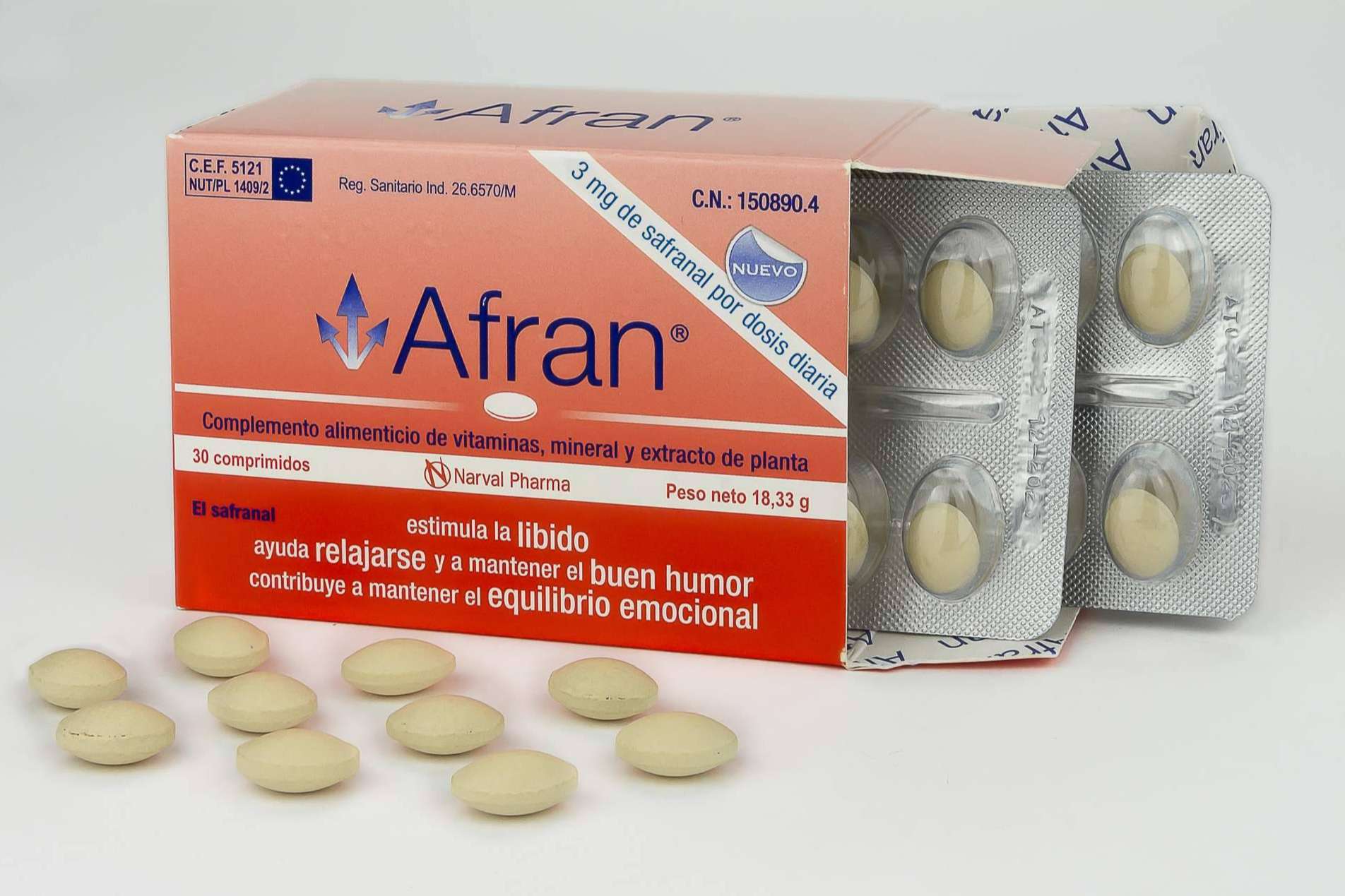 El producto de Narval Pharma para recibir el otoño con motivación y buen humor es Afran