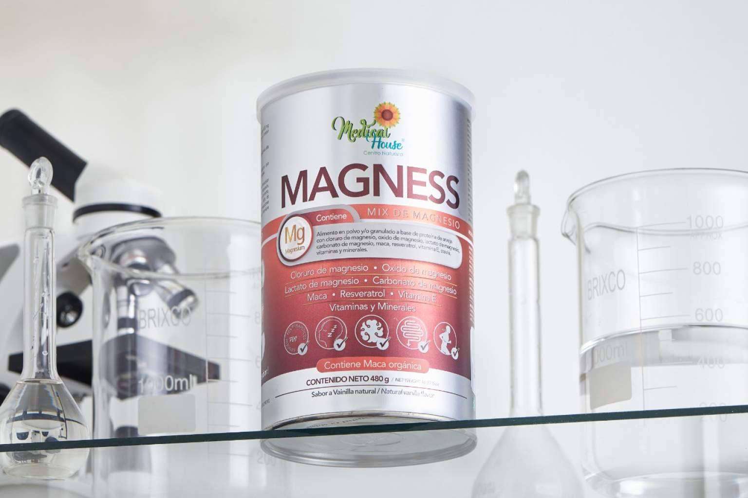 Uno los magnesios más completos del mercado es MAGNESS de Medical House